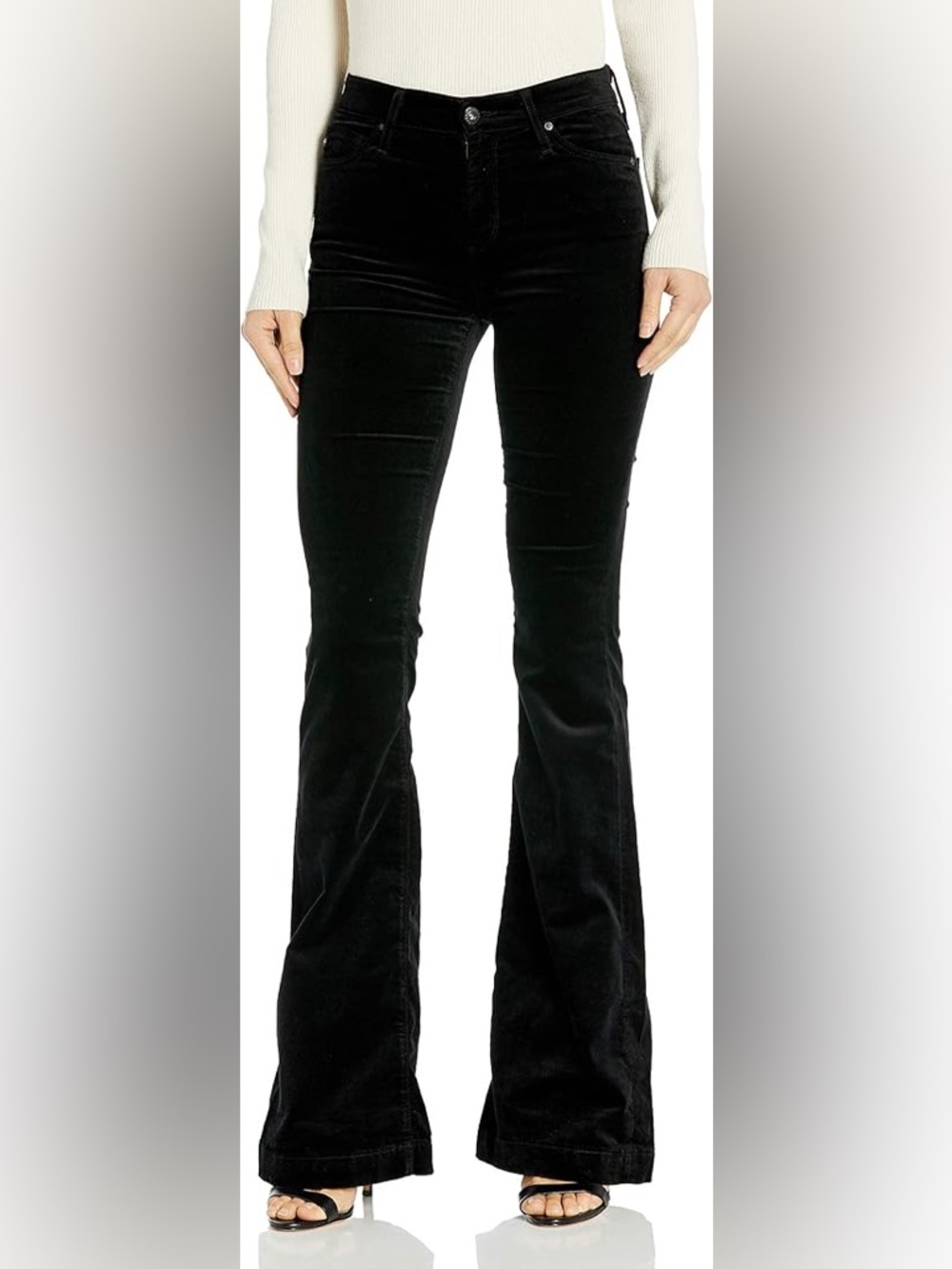 AG Adriano Goldschmied The Janis High-Rise Flare in Black Size 28